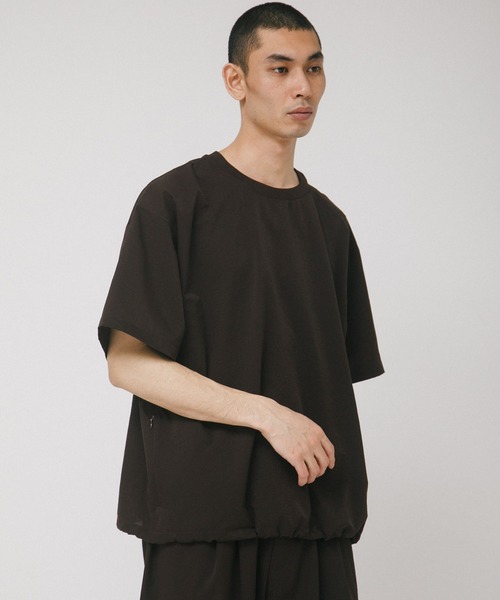 EKAL（エカル）の「DOT AIR SHORT-SLEEVE PULLOVER（Tシャツ/カットソー・メンズ・チャコールグレー/ネイビー/ブラック/ブラウン・LARGE/MEDIUM）」の16枚目の写真