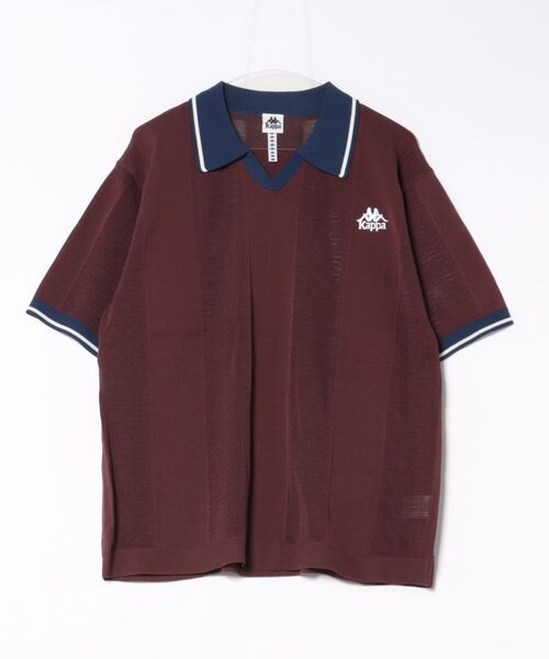 Kappa（カッパ）の「ニットゲームシャツ（ニット/セーター・メンズ・ネイビー/ブラウン系その他/オフホワイト・LARGE/X-LARGE/MEDIUM）」の4枚目の写真
