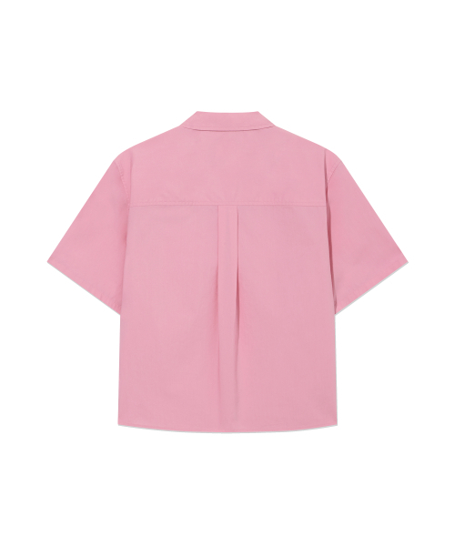 COVERNAT（カバーナット）の「ウィメンズ コットン ハーフシャツ ピンク（シャツ/ブラウス・レディース・その他・WS/WM）」の2枚目の写真
