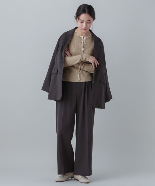 GLOBAL WORK(グローバルワーク)の「MATINEE LINE/シルク混配色カーディガン/646676(カーディガン/ボレロ・レディース・チャコールグレー/ピンク系その他6/ベージュ・LARGE/MEDIUM)」の10枚目の写真