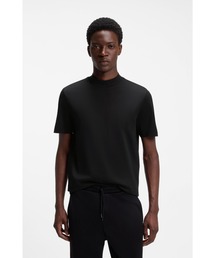 HUGO | スリムフィットTシャツ ストレッチコットン スタンドカラー(Tシャツ/カットソー)