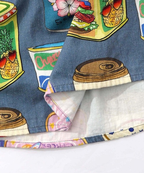 ScoLar（スカラー）の「161683：orion×ScoLar トロピカルポップ缶総柄スカート（スカート・レディース・アイボリー/ブルー・M）」の21枚目の写真