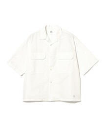 ORCIVAL / コットンリネン オープンカラー ショートスリーブシャツ