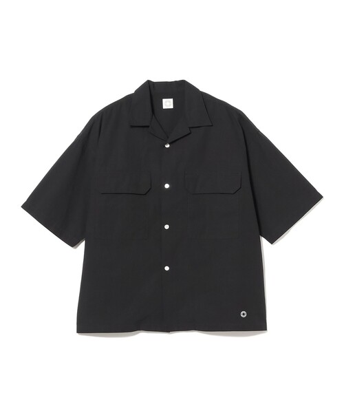 ORCIVAL / コットンリネン オープンカラー ショートスリーブシャツ