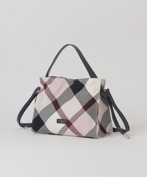 クレストブリッジチェックカルゼギャザーバッグ
