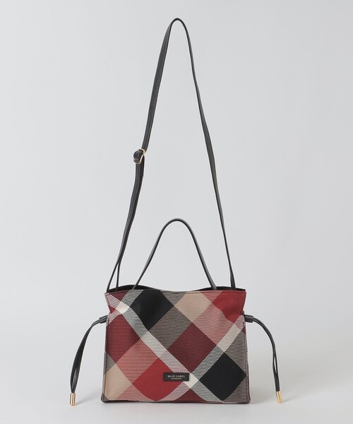 BLUE LABEL CRESTBRIDGE（ブルーレーベルクレストブリッジ）の「クレストブリッジチェックカルゼギャザーバッグ（ショルダーバッグ・レディース・レッド/パープル系その他4・FREE）」の5枚目の写真