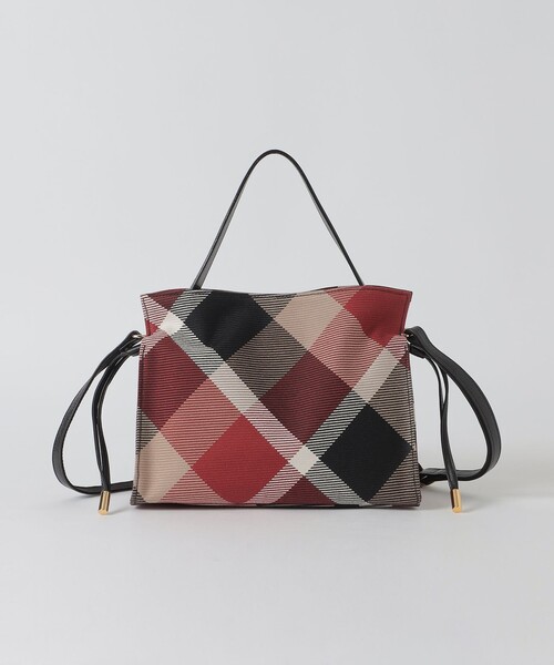 BLUE LABEL CRESTBRIDGE（ブルーレーベルクレストブリッジ）の「クレストブリッジチェックカルゼギャザーバッグ（ショルダーバッグ・レディース・レッド/パープル系その他4・FREE）」の6枚目の写真