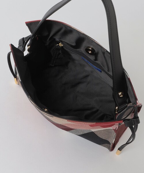 BLUE LABEL CRESTBRIDGE（ブルーレーベルクレストブリッジ）の「クレストブリッジチェックカルゼギャザーバッグ（ショルダーバッグ・レディース・レッド/パープル系その他4・FREE）」の7枚目の写真