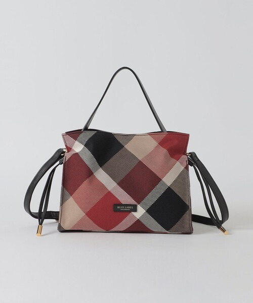 BLUE LABEL CRESTBRIDGE（ブルーレーベルクレストブリッジ）の「クレストブリッジチェックカルゼギャザーバッグ（ショルダーバッグ・レディース・レッド/パープル系その他4・FREE）」の9枚目の写真