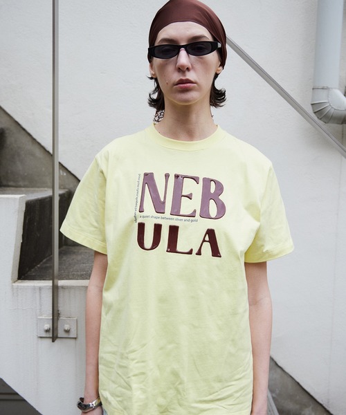 MAISON SPECIAL(メゾンスペシャル)の「【PRE-ORDER】NEBULA Logo T-Shirt/NEBULAロゴTシャツ(Tシャツ/カットソー・レディース・ホワイト/ライム/ピンク/チャコールグレー・FREE)」の9枚目の写真