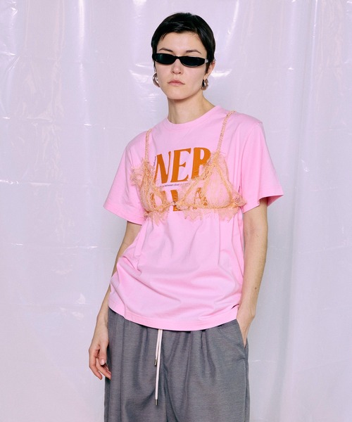 MAISON SPECIAL(メゾンスペシャル)の「【PRE-ORDER】NEBULA Logo T-Shirt/NEBULAロゴTシャツ(Tシャツ/カットソー・レディース・ホワイト/ライム/ピンク/チャコールグレー・FREE)」の16枚目の写真