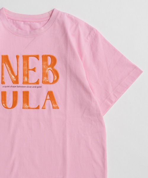 MAISON SPECIAL(メゾンスペシャル)の「【PRE-ORDER】NEBULA Logo T-Shirt/NEBULAロゴTシャツ(Tシャツ/カットソー・レディース・ホワイト/ライム/ピンク/チャコールグレー・FREE)」の6枚目の写真