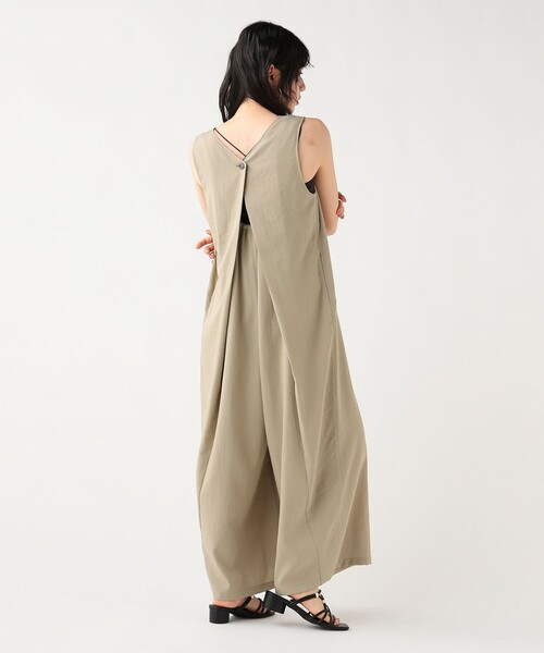 BEAMS HEART（ビームスハート）の「Vネック オールインワン（つなぎ/オールインワン・レディース・グレー/カーキ/ブラック・SMALL/MEDIUM）」の9枚目の写真