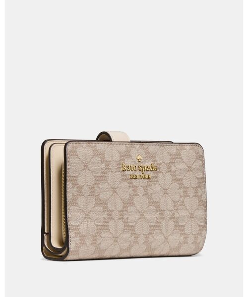 kate spade new york(ケイトスペード ニューヨーク)の「スペード フラワー ミディアム バイフォールド ウォレット(財布・レディース・ベージュ・ONESIZE)」の3枚目の写真
