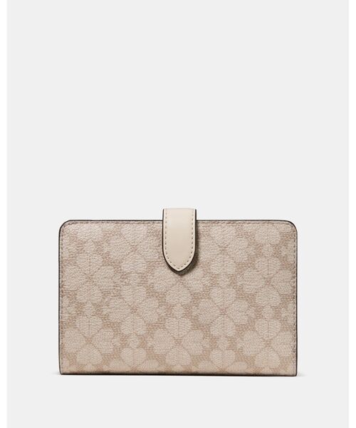 kate spade new york(ケイトスペード ニューヨーク)の「スペード フラワー ミディアム バイフォールド ウォレット(財布・レディース・ベージュ・ONESIZE)」の2枚目の写真