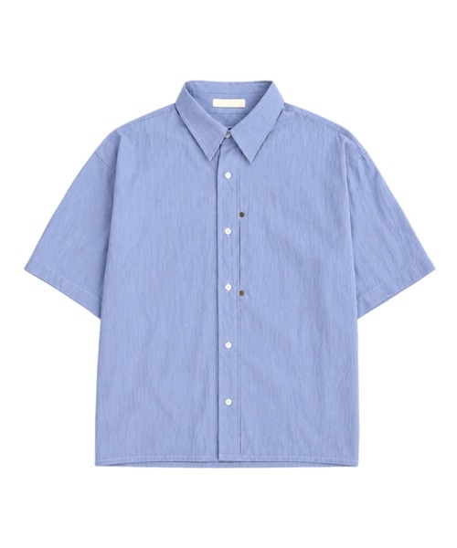 Cropped rivet shirt — укороченная рубашка‑вставка с заклепками (Chikashitsu+), с видео ношения