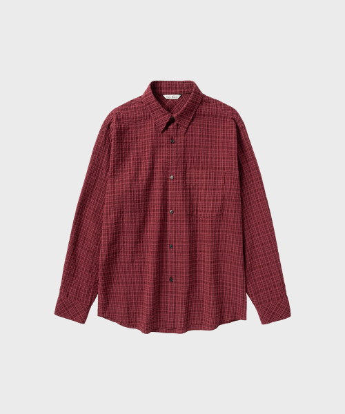 NONBLANK(ノンブランク)の「ブレンディッドチェックLSシャツ_チェリーピンク(シャツ/ブラウス・メンズ・ピンク・MEDIUM/LARGE/X-LARGE/SMALL)」の1枚目の写真