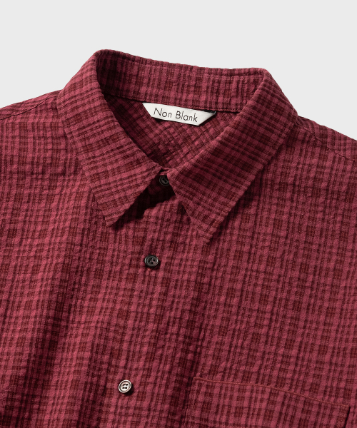 NONBLANK(ノンブランク)の「ブレンディッドチェックLSシャツ_チェリーピンク(シャツ/ブラウス・メンズ・ピンク・MEDIUM/LARGE/X-LARGE/SMALL)」の9枚目の写真