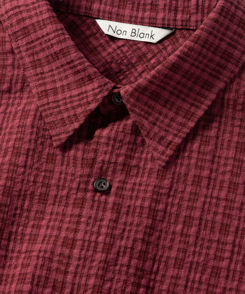 NONBLANK(ノンブランク)の「ブレンディッドチェックLSシャツ_チェリーピンク(シャツ/ブラウス・メンズ・ピンク・MEDIUM/LARGE/X-LARGE/SMALL)」の10枚目の写真