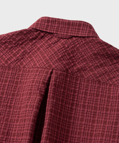 NONBLANK(ノンブランク)の「ブレンディッドチェックLSシャツ_チェリーピンク(シャツ/ブラウス・メンズ・ピンク・MEDIUM/LARGE/X-LARGE/SMALL)」の3枚目の写真