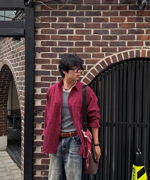 NONBLANK(ノンブランク)の「ブレンディッドチェックLSシャツ_チェリーピンク(シャツ/ブラウス・メンズ・ピンク・MEDIUM/LARGE/X-LARGE/SMALL)」の11枚目の写真