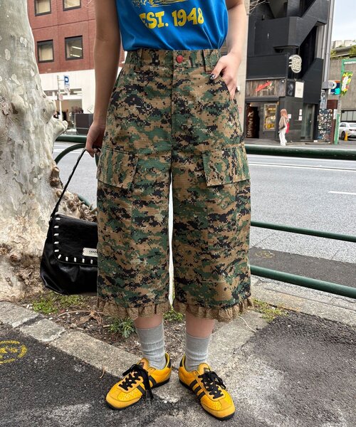 CIAOPANIC（チャオパニック）の「デジカモレースクロップドカーゴパンツ（その他パンツ・レディース・カーキ/ベージュ/ブラウン・ONE SIZE）」の16枚目の写真