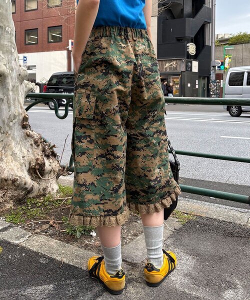 CIAOPANIC（チャオパニック）の「デジカモレースクロップドカーゴパンツ（その他パンツ・レディース・カーキ/ベージュ/ブラウン・ONE SIZE）」の19枚目の写真