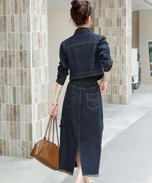 semplice(センプリチェ)の「セットアップ【韓国ファッション】(セットアップ・レディース・ブルー・XL/L/M/S)」の3枚目の写真