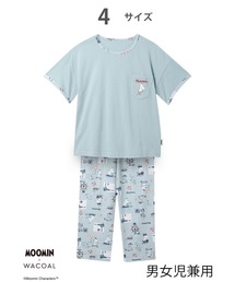 WACOAL KIDS（ワコールキッズ）の「ワコールキッズ　「ムーミンコラボ」　パジャマ　半袖　長ズボン（ルームウェア/パジャマ）」