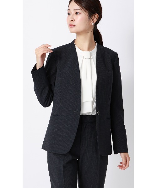 AOYAMA(アオヤマ)の「【接触冷感・4WAY】半袖ボウタイアクセサリー付きブラウス(シャツ/ブラウス・レディース・ホワイト系その他/ホワイト/サックスブルー/ベージュ/ネイビー・M/S/LL/L)」の21枚目の写真