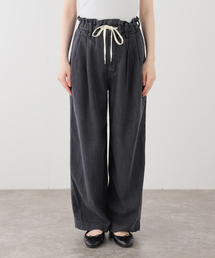 SLOBE IENA | LE DENIM DRAW WAISTバギーパンツ(デニムパンツ)
