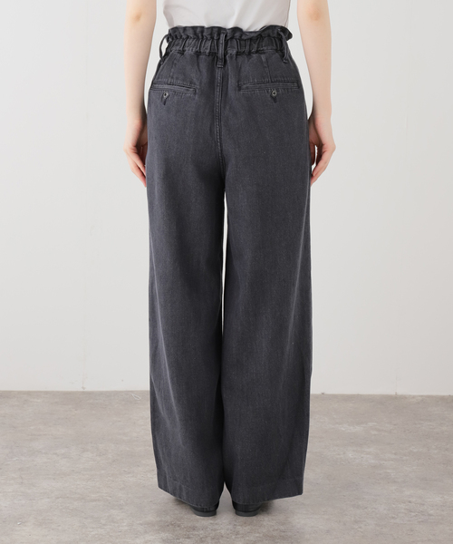 SLOBE IENA(スローブイエナ)の「LE DENIM DRAW WAISTバギーパンツ(デニムパンツ・レディース・ブラック・38/36)」の10枚目の写真