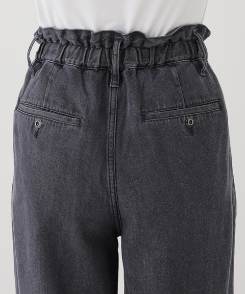 SLOBE IENA(スローブイエナ)の「LE DENIM DRAW WAISTバギーパンツ(デニムパンツ・レディース・ブラック・38/36)」の9枚目の写真