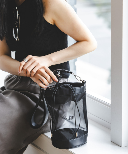 Noble(ノーブル)の「《追加・WEB&なんばCITY店限定》N.Jam/エヌジャム バケツ型ショルダーバッグ(ショルダーバッグ・レディース・ブラック・FREE)」の4枚目の写真