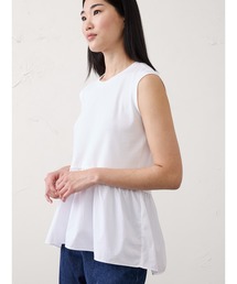 BANANA REPUBLIC FACTORY STORE 日本限定 ミックスメディア ペプラムトップス