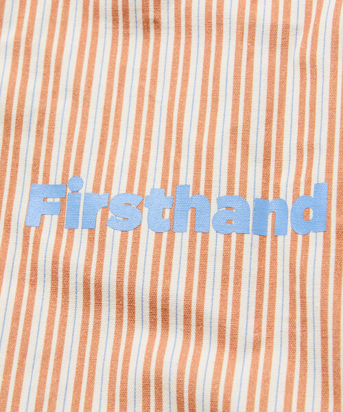 Firsthand（ファーストハンド）の「Firsthand/ファーストハンド ストライプ プリント キャンバス マルシェバッグ（トートバッグ・メンズ・オフホワイト/グリーン/ブラウン/ベージュ/オレンジ・ONE SIZE）」の7枚目の写真