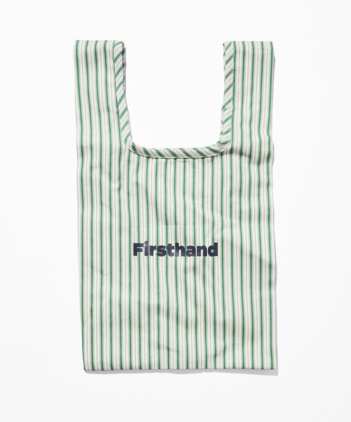 Firsthand（ファーストハンド）の「Firsthand/ファーストハンド ストライプ プリント キャンバス マルシェバッグ（トートバッグ・メンズ・オフホワイト/グリーン/ブラウン/ベージュ/オレンジ・ONE SIZE）」の14枚目の写真