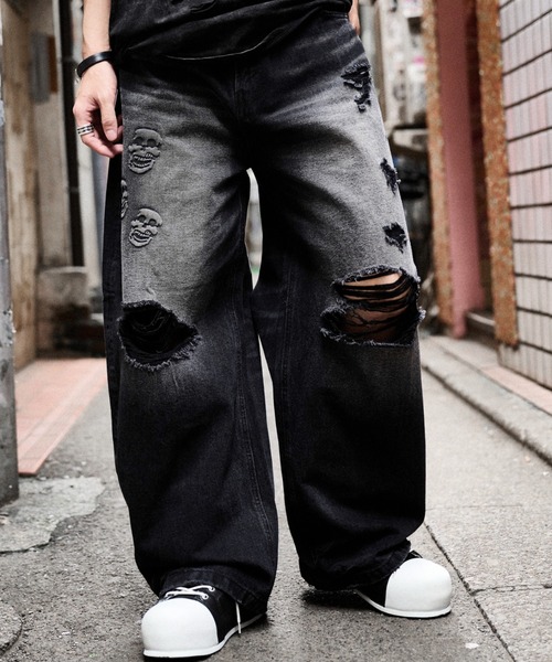 FUGA(フーガ)の「『FUGA/フーガ』FUGA × 2002 Skull Baggy Denim Pants(デニムパンツ・メンズ・ブラック・S/M/L)」の22枚目の写真