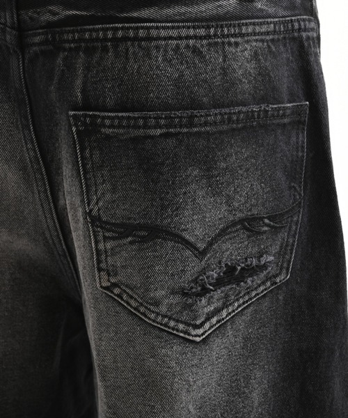 FUGA(フーガ)の「『FUGA/フーガ』FUGA × 2002 Skull Baggy Denim Pants(デニムパンツ・メンズ・ブラック・S/M/L)」の4枚目の写真