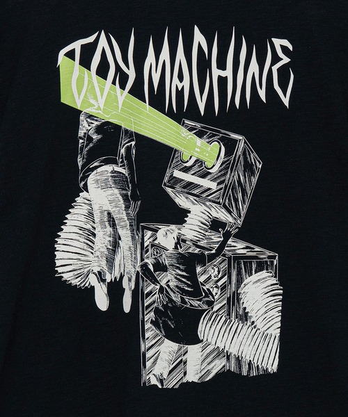 TOY MACHINE(トイ マシーン)の「TM HORROR SHOW SLUB YARN SS TEE(Tシャツ/カットソー・メンズ・ブラック/グレー・XL/L/M)」の4枚目の写真
