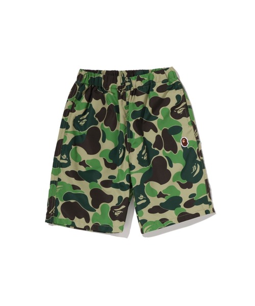 A BATHING APE(アベイシングエイプ)の「ABC CAMO APE HEAD ONE POINT BEACH SHORTS(その他パンツ・キッズ・ブルー/グリーン/ピンク・100/140/110/90/130/120)」の2枚目の写真
