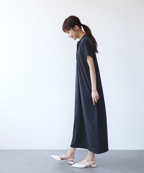 Jines(ジネス)の「モダールキーネックワンピース(ワンピース・レディース・ブラック/ブラウン・38)」の16枚目の写真