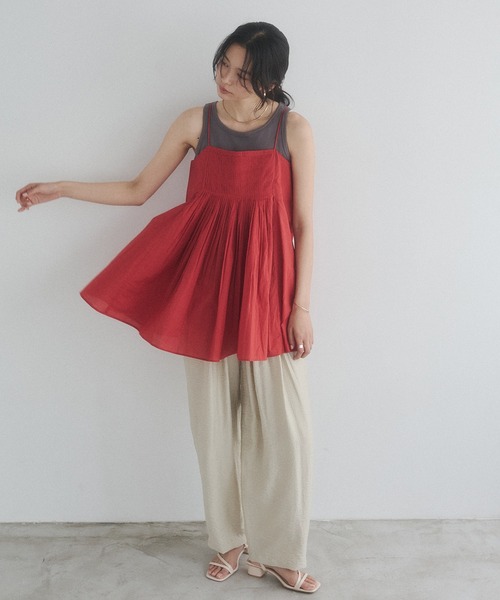 hunch（ハンチ）の「パラシュート タックイージーパンツ（その他パンツ・レディース・ダークブラウン/アイボリー/ブラック/カーキ・FREE）」の11枚目の写真