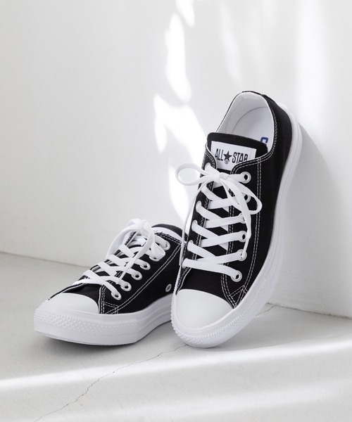 CONVERSE（コンバース）の「CONVERSE コンバース ALL STAR LIGHT オールスター ライト（スニーカー・レディース・ホワイト/ブラック・25.0cm/24.5cm/24.0cm/23.5cm/23.0cm）」の3枚目の写真