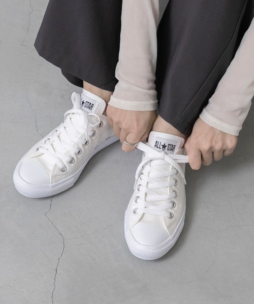 CONVERSE（コンバース）の「CONVERSE コンバース ALL STAR LIGHT オールスター ライト（スニーカー・レディース・ホワイト/ブラック・25.0cm/24.5cm/24.0cm/23.5cm/23.0cm）」の16枚目の写真