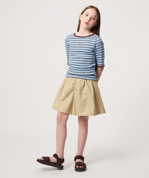green label relaxing（グリーンレーベルリラクシング）の「ベルトループ デザイン キュロット / キッズ 100cm-160cm（チノパンツ・キッズ・ブラウン系/ベージュ・100cm/150cm/110cm/130cm/140cm/160cm/120cm）」の9枚目の写真