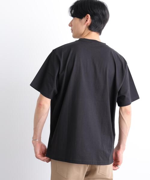 NANO universe(ナノユニバース)の「NORMANBROS別注 スムースタッチ Tシャツ 半袖(Tシャツ/カットソー・メンズ・ブラック/ホワイト/イエロー/ミント・M/L)」の7枚目の写真