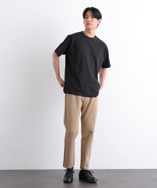NANO universe(ナノユニバース)の「NORMANBROS別注 スムースタッチ Tシャツ 半袖(Tシャツ/カットソー・メンズ・ブラック/ホワイト/イエロー/ミント・M/L)」の8枚目の写真