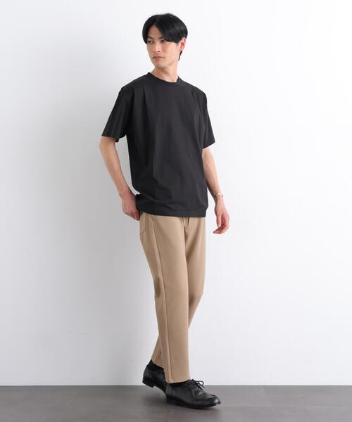 NANO universe(ナノユニバース)の「NORMANBROS別注 スムースタッチ Tシャツ 半袖(Tシャツ/カットソー・メンズ・ブラック/ホワイト/イエロー/ミント・M/L)」の9枚目の写真