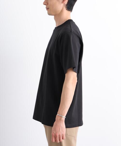 NANO universe(ナノユニバース)の「NORMANBROS別注 スムースタッチ Tシャツ 半袖(Tシャツ/カットソー・メンズ・ブラック/ホワイト/イエロー/ミント・M/L)」の12枚目の写真
